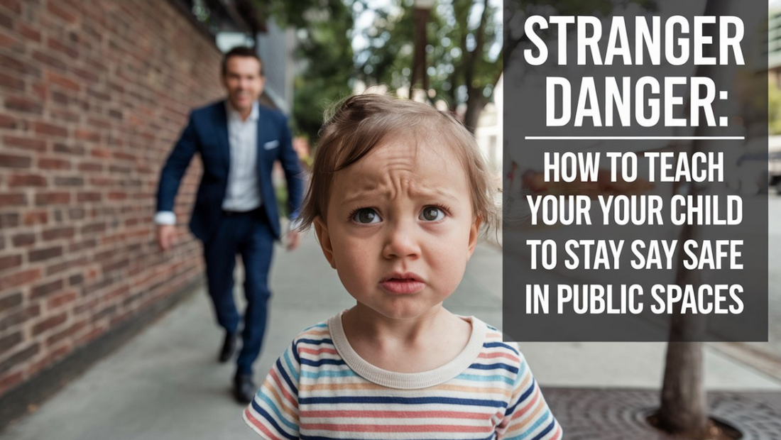Create a featured image for this: Stranger Danger: How to Teach Your Child to Stay Safe in Public Spaces